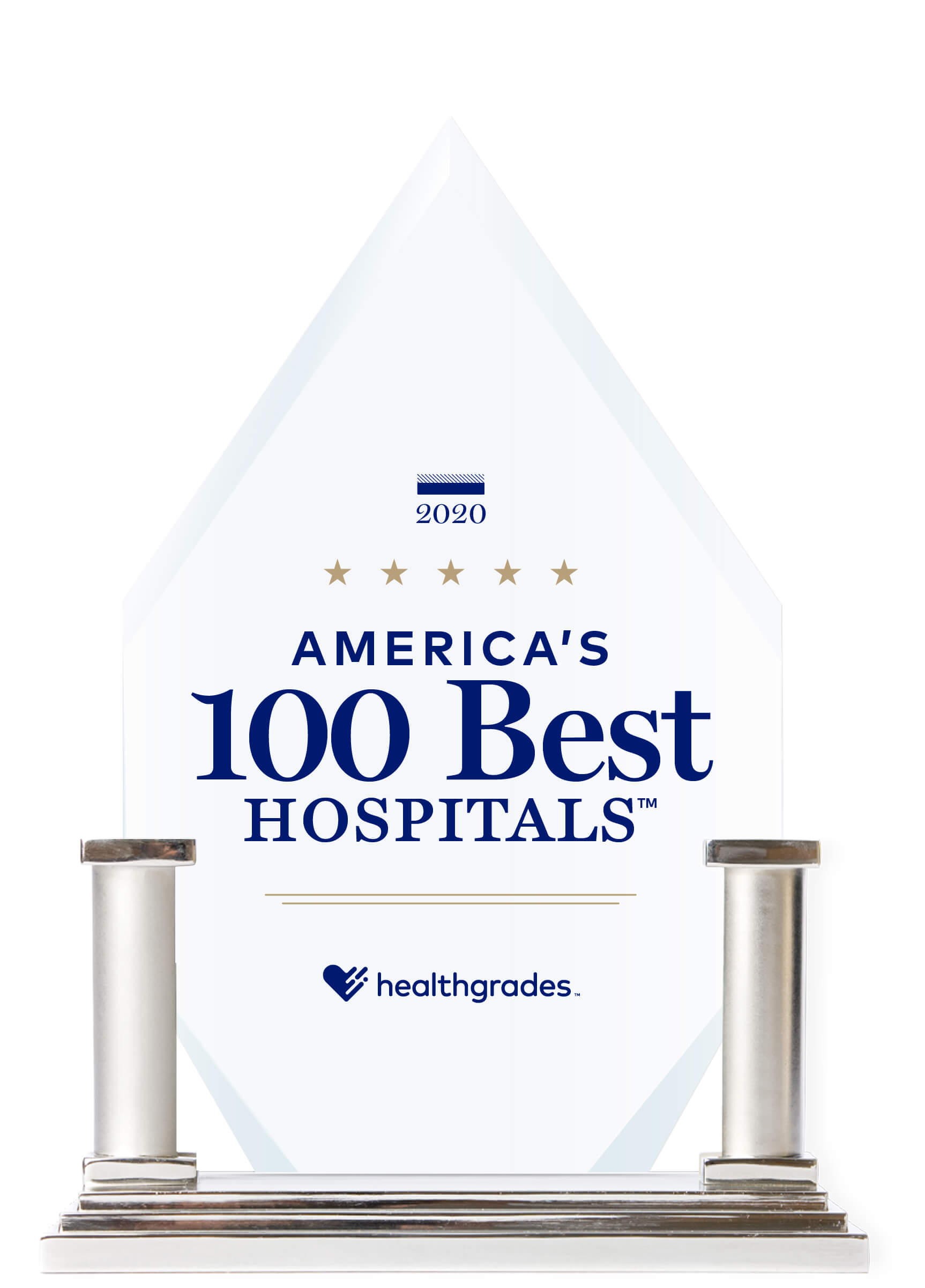 Healthgrades America's 100 Best Hospitals Trophy 2020