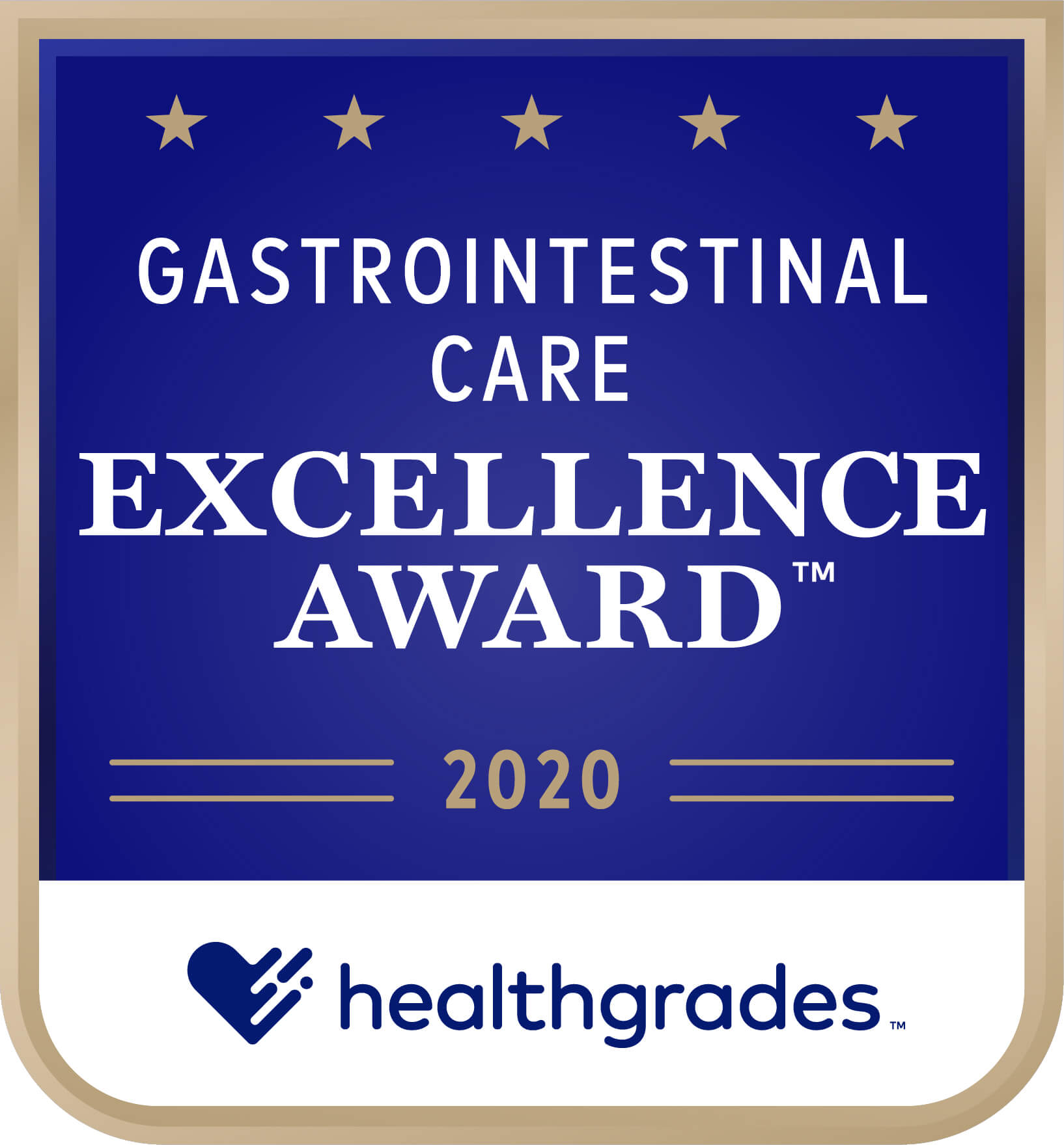 Healthgrades Excellence Award for Gastrointestinal Care 2020